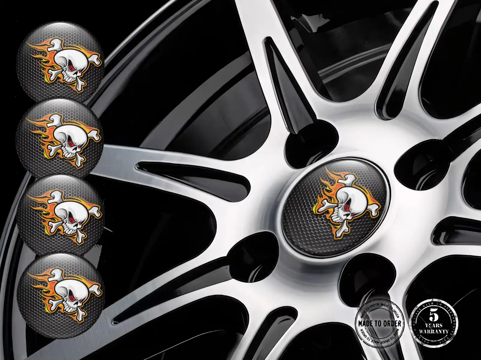 Calcomanías Aros Premium Cúpula Racing Autos